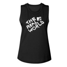 MTV The Real World Logo Women&#39;s Muscle Tank Top People stop being polite - £19.88 GBP+