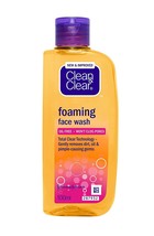 Clean &amp; Clear Foaming Face Wash, 100ml,Pack of 2, Remove Excess oil and ... - £20.59 GBP