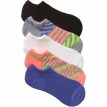 No Boundaries No Show Socks 5 Pair Women&#39;s Shoe Size 4-10 Stripes  #21 - $9.74
