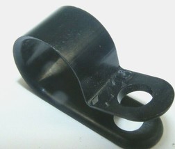 x50 Heyco Black Nylon Plastic P-CLIP Cable Clamp Ccl 437-170 3367 7/16&quot; - £7.98 GBP