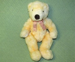 Ty Classic Butterbeary Vintage 1999 15" Yellow Plush Stuffed Animal Teddy W/BOW - $10.80