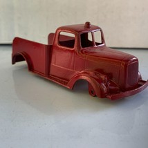 Tootsietoy Vintage Diecast Red 5-in Mack Tow Wrecker Truck Body Shell from 1950s - $17.81