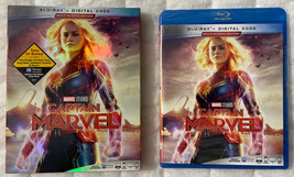 Captain Marvel Blu-Ray + Digital Brie Larson, Samuel L. Jackson With Slipcover - £9.61 GBP
