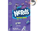 12x Packs Nerds Grape Flavor On The Go Drink Mix | 6 Singles Each | .6oz - £23.69 GBP