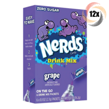 12x Packs Nerds Grape Flavor On The Go Drink Mix | 6 Singles Each | .6oz - £24.05 GBP