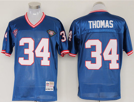 Men&#39;s Thurman Thomas #34 Stitched Jersey Royal Blue - €38,31 EUR+