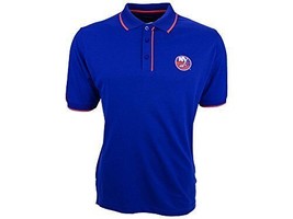 Antigua Homme Manches Courtes New York Islanders Elite Polo Bleu - M - £21.76 GBP