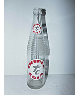 Vintage 1960s Triple Cola XC 16oz 10.5&quot; Clear Glass BOTTLE Frank&#39;s Bever... - $49.45