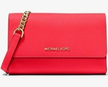 NWB Michael Kors Saffiano Leather 3-in-1 Crossbody Coral 35S9GTVC3L Dust... - $103.94