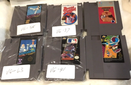 Bundle of 6 Video Nintendo Games  , Gyromite, Kung Fu, Jordan Bird,+ Three more - £13.83 GBP