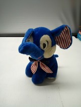 Blue Plush Elephant 11" Stuffed Animal Toy Patriotic Sugar Loaf - $15.86