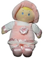 Kids Preferred Plush My First Doll Baby Lovey Pink Rattle Crinkle Sounds... - $13.55