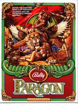 Paragon Pinball FLYER 1979 Original Foldout Brochure Foldout Promo Fantasy Retro - £40.92 GBP