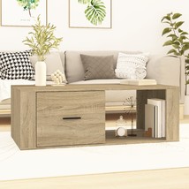 Coffee Table Sonoma Oak 100x50.5x35 cm Engineered Wood - £42.87 GBP