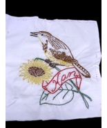 Kansas Bird Embroidered Quilted Square Frameable Art State Needlepoint V... - €15,71 EUR