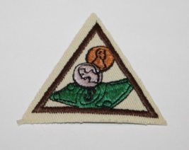 Brownie Girl Scout Try It Badge Penny Power Vest Patch Brown Border Retired - €4,29 EUR