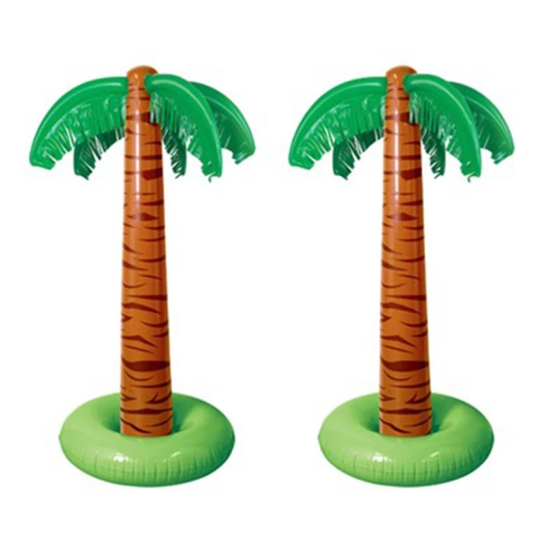 Comfortable Surf Mat Water Game Float Blow Up Tropical Palm Tree Mat Summer - £9.05 GBP