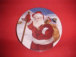 Collectible Christmas Plate, Porcelain American Atelier Santa Plate 5052 - £5.11 GBP