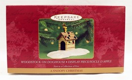 VINTAGE 1995 Hallmark Keepsake Christmas Ornament Peanuts Woodstock on Doghouse - £27.68 GBP