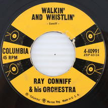 Ray Conniff Walkin&#39; &amp; Whistlin / Melody For 2 Guitars 1957 45rpm Record ... - £3.50 GBP