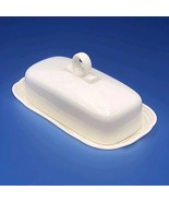 Mikasa French Countryside white Butter Dish 1/4 Pound F 9000 VTG 7 3/4&quot; - $67.91 CAD