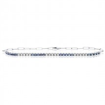 Diana M Jewels Diamond And Sapphire Tennis Bracelet Size One Size - $736.56