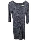 Talbots Petite Ruched Jersey Knit Dress 3/4 Sleeves Sz SP Corporate Dark... - $26.74 CAD