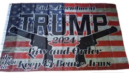 Trump 2024 Flag  3FtX5ft Second Amendment - £4.69 GBP