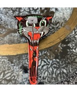 Vintage Halloween Tin Litho Black Cat Noise Maker Clapper US Metal Toy M... - €73,80 EUR