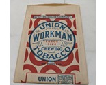 Union Workman Large Size Chewing Tobacco Pack **NO TOBACCO** Scotten, Di... - $8.90