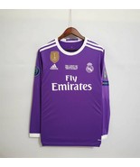 Retro 2016-17 Real Madrid Long Sleeve Soccer Jersey Away - €67,29 EUR