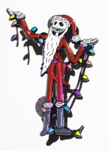The Nightmare Before Christmas Jack as Santa with Lights Metal Pin NEW U... - £6.19 GBP
