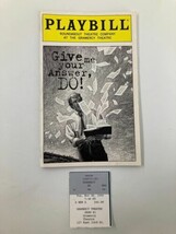 1999 Playbill Gramercy Theatre Give Me Your Answer, Do! Woodwyn Koons - £14.85 GBP