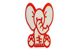 Handcrafted Elephant Wood Wall Art – Safari Nursery Decor - $30.00