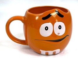 M&M World Orange Face Coffee Mug Cup Microwave Safe *READ* - $9.79