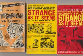 &quot;Strange&quot; set of 6 books by Elsie Hix &amp; Frank Edwards oddities - £23.59 GBP