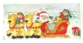 Vintage Avon Jolly Santa Reindeer Snap Apart Soap 1987 Stocking Stuffer - £6.84 GBP