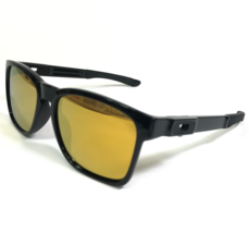 Oakley Sunglasses Catalyst OO9272-04 Polished Black Square Mirrored Gold Lenses - £115.20 GBP