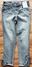 Cat &amp; Jack Brand ~ Girl&#39;s ~ Charcoal Grey Jeans with Pleated Hem ~ Size ... - $14.96