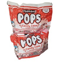2X Tootsie Roll 9.6 oz. CANDY CANE POPS Peppermint Pops Nicked Bag See Pics - £11.76 GBP