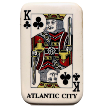 Atlantic City NJ souvenir fridge magnet playing card King of Spades Jers... - £6.96 GBP