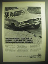 1974 Liberty Mutual Ad - When young people learn how to handle a car - £14.54 GBP