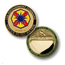 ARMY FORT HOOD 13TH SUSTAINMENT COMMAND 1.75&quot;  CHALLENGE COIN - £27.96 GBP