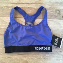 NEW Victoria&#39;s Secret Player Racerback Sport Bra XS Blue - £22.35 GBP