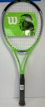 Wilson Blade Feel RXT 105 Adult Tennis Racket - Green, Grey Size 3 | 4 3/8&quot; Grip - £34.84 GBP