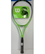 Wilson Blade Feel RXT 105 Adult Tennis Racket - Green, Grey Size 3 | 4 3/8" Grip - £34.78 GBP