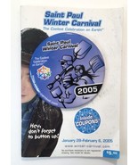 St. Paul Winter Carnival 2005 Button Pin w/ Bonus Booklet 3&quot; Minnesota - $15.00