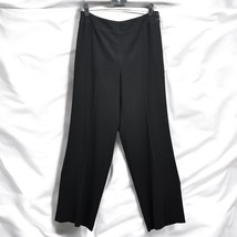 Talbots Dress Pants Woman Size 8 Black Slacks Trousers High Rise Lined Carrier - $13.92