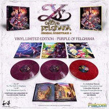Ys The Oath In Felghana Vinyl Record Soundtrack 3 Lp Marble Red Purple + Shiki - £180.85 GBP
