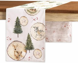 Maison d&#39; Hermine 100% Cotton Holiday Table Runner - 14.5&quot; x 108&quot; - £23.30 GBP
